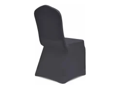 Funda de silla elástica 6 unidades gris antracita ES535427