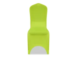 Funda de silla elástica 4 unidades verde ES397667