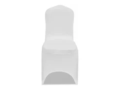 Funda de silla elástica blanca 30 unidades ES959562