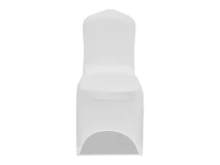 Funda de silla elástica color crema 18 unidades ES195413