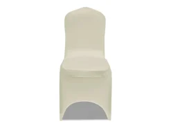Funda de silla elástica crema 30 unidades ES697244