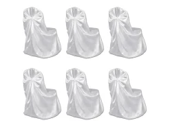 Funda de silla para banquete de boda 12 unidades blanco ES255146