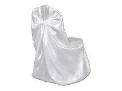 Funda de silla para banquete de boda 12 unidades blanco ES255146