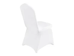 Funda de Silla SucceBuy 12 uds., Blanco, de Sillas Plegables Blancas para Matrimonio, Vacaciones, Banquete