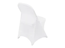Funda de Silla SucceBuy 50 Piezas, Blanco, de Sillas Plegables en Elastano Extensible para Matrimonio