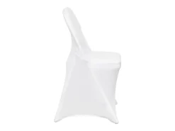 Funda de Silla SucceBuy 12 Piezas, Blanco, Fundas de Sillas Plegables en Elastano Extensible para Matrimonio y Fiesta