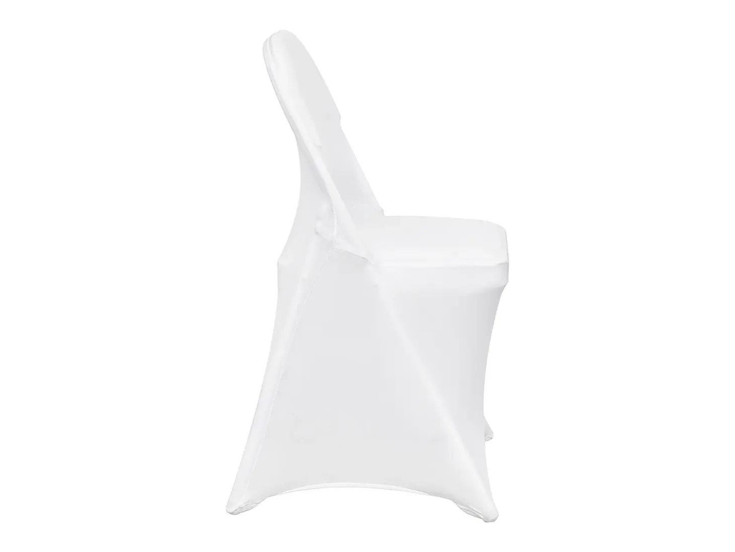 Funda de Silla SucceBuy 12 Piezas, Blanco, Fundas de Sillas Plegables en Elastano Extensible para Matrimonio y Fiesta