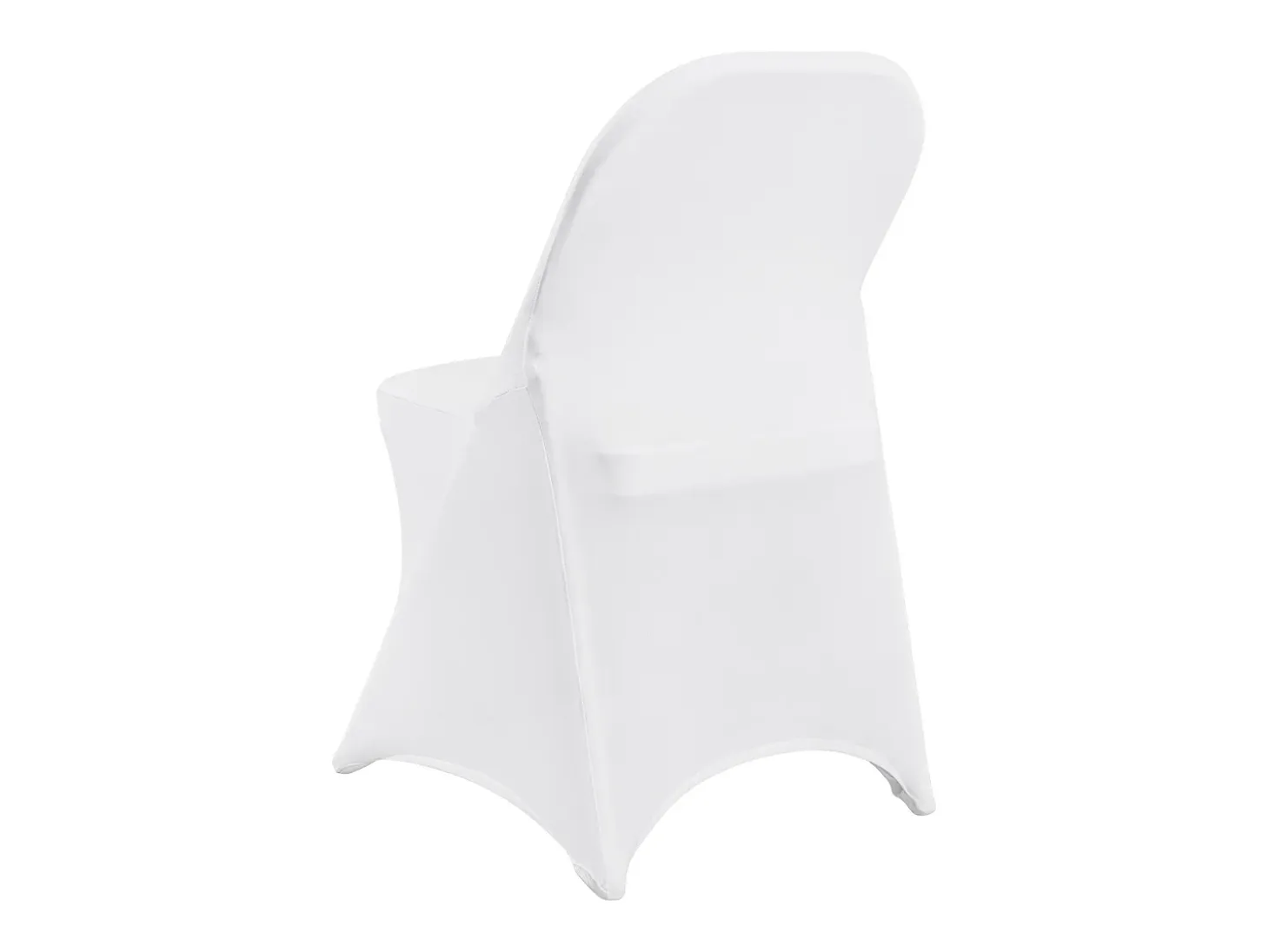 Funda de Silla SucceBuy 12 Piezas, Blanco, Fundas de Sillas Plegables en Elastano Extensible para Matrimonio y Fiesta