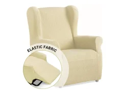 Funda de sofá de tela elástica universal Cuerta - Beige