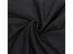 Funda elástica para sillón de 3 plazas poliéster jersey negra ES202499