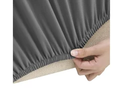 Funda elástica para sillón poliéster jersey antracita ES730596