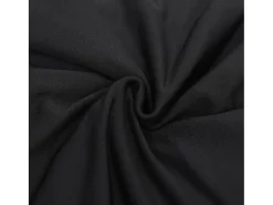 Funda elástica para sillón de 2 plazas poliéster jersey negra ES609118