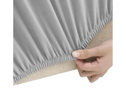 Funda elástica para sillón poliéster jersey gris ES311607