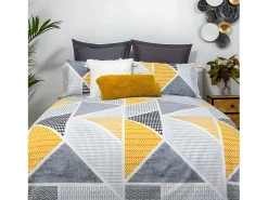 Funda Nordica Reversible GEKA algodón poliéster gris 150 X 220 Cama de 90