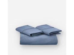 Funda nórdica azul marino 150x190/200 - 100% algodón orgánico premium