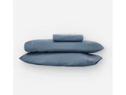 Funda nórdica azul marino 90x190/200 100% algodón orgánico premium