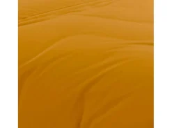 Funda nórdica de algodón de 57 hilos 240x220 cm LISO mostaza, por Soleil d'Ocre