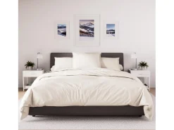 Funda nórdica de polialgodón 260x240 cm PERCALE lino, por Soleil d'ocre