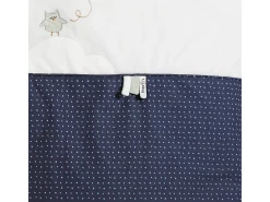 Funda nórdica 100x135cm y funda de almohada en algodón blanco