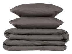 Funda Nórdica y Almohada 90x190cm| PIKOLIN HOME| Algodón| Gris