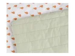 Funda para cama de bebé de 90x140 cm en algodón verde lima