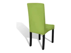 Funda para silla elástica recta 6 unidades verde ES773710