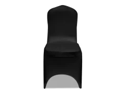 Funda para silla elástica 4 unidades negra ES875480