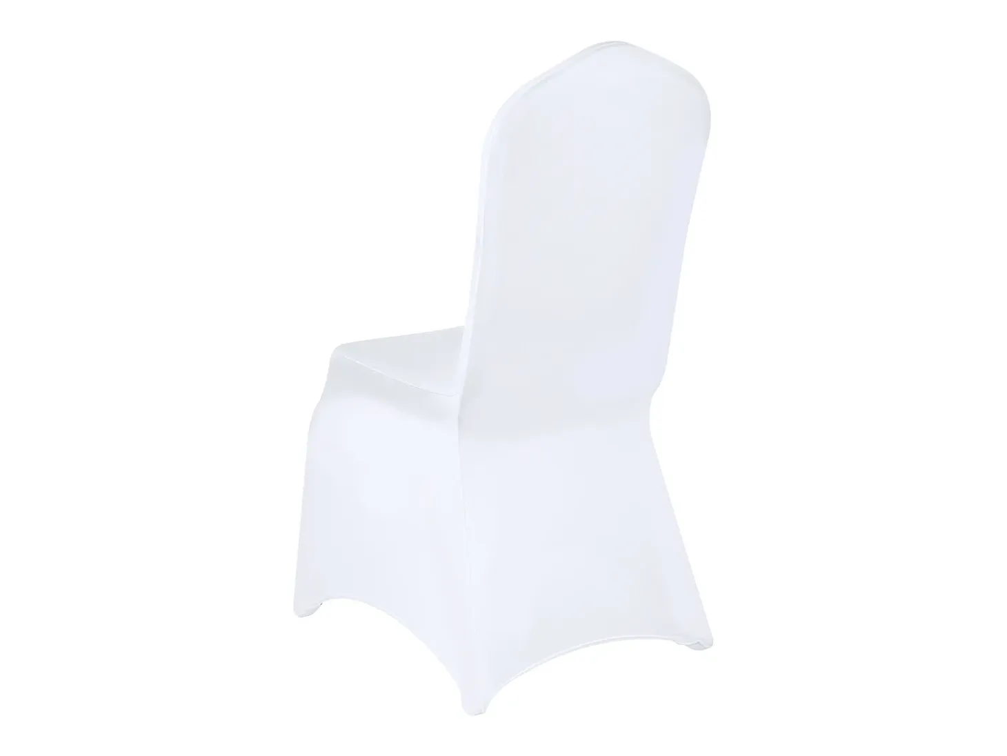 Fundas para Sillas SucceBuy Lote de 100 Fundas para Sillas Plegables de Elastano Extensible Blancas para Bodas y Fiestas