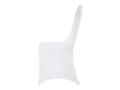 Fundas para Sillas SucceBuy Lote de 100 Fundas para Sillas Plegables de Elastano Extensible Blancas para Bodas y Fiestas