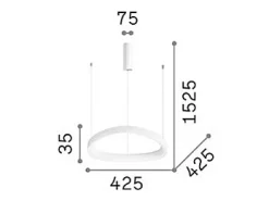 GEMINI SP D42 ON-OFF, Suspensión, Ideal Lux
