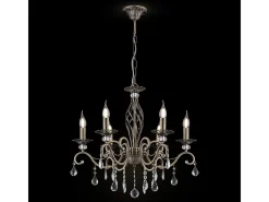 Grace Araña Latón y Cristal, 6 Luces, E14