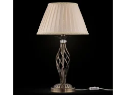 Grace Lámpara de Mesa Latón y Cristal, 1 Luz, E14