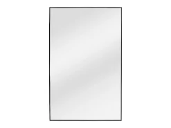 Gran espejo rectangular de aluminio, L. 120 x H. 190 cm, Negro, NIREVA