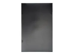 Gran espejo rectangular de aluminio An. 120 x Alt. 190 cm, Negro, MYRA