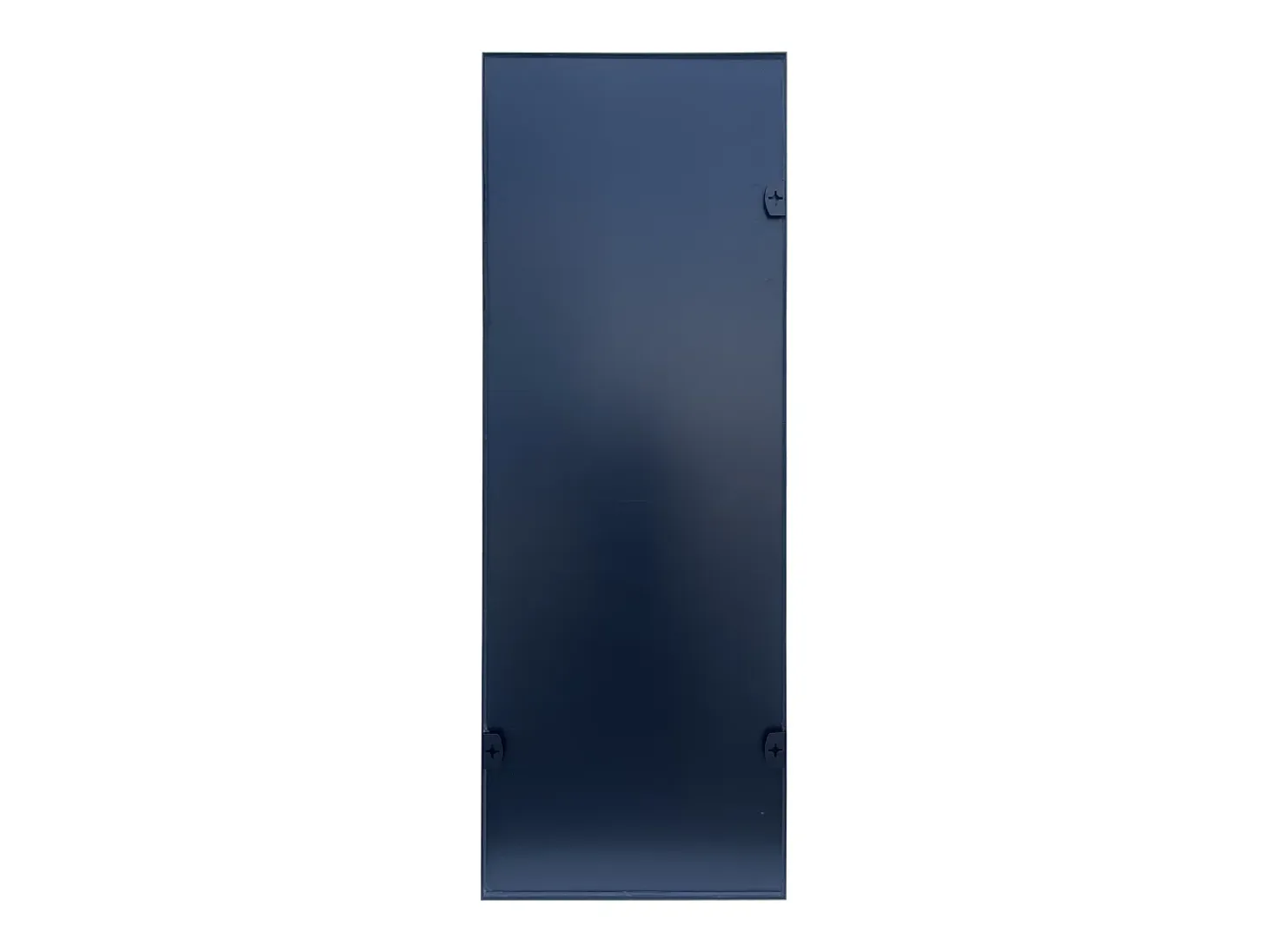 Gran espejo rectangular de aluminio An. 70 x Alt. 200 cm, Negro, MYRA