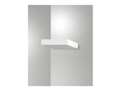 Guia - Aplique de pared LED Fabas Luce de aluminio - LED integrado IP20 Blanco - 17 cm