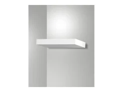 Guia - Aplique de pared LED Fabas Luce de aluminio - LED integrado IP20 Blanco - 17 cm