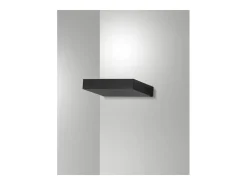 Guia - Aplique LED de aluminio Fabas Luce - LED integrado IP20 Negro - 32 cm