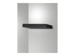 Guia - Aplique LED de pared Fabas Luce de aluminio - LED integrado IP20 Negro - 17 cm