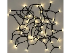 Guirnalda Exterior Cable Negro LED con Batería 3.5m Blanco Cálido 2700K