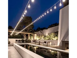 Guirnalda Exterior con Bombillas LED E27 5.5m IP65 Blanco Blanco