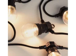 Guirnalda Luces Exterior Easyfit 12VAC con 10 Bombillas 5.65m 2700K Blanco Cálido