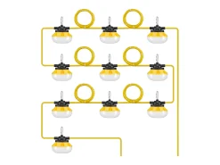 Guirnalda Luminosa, SucceBuy Guirnalda Luminosa de Obra 30,5 m 100 W 10 000 lm Impermeable Conectable