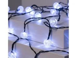Guirnalda Solar Exterior 30 Bolas LED 5m 5000K Blanco Frío
