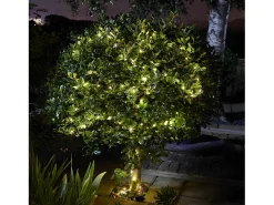 Guirnalda solar exterior LUCI200 LED blanco cálido - 21,9m