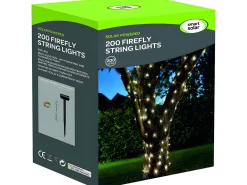 Guirnalda solar exterior LUCI200 LED blanco cálido - 21,9m