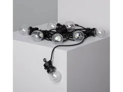 Guirnalda Solar Exterior LED de Bombillas Kepler 7m Transparente