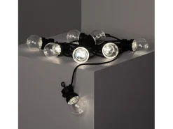 Guirnalda Solar Exterior LED de Bombillas Kepler 7m Transparente