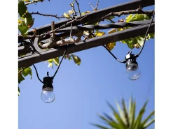 Guirnalda Solar Exterior LED de Bombillas Kepler 7m Transparente