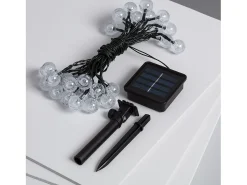 Guirnalda Solar Exterior 30 Bolas LED 5m 3000K Blanco Cálido